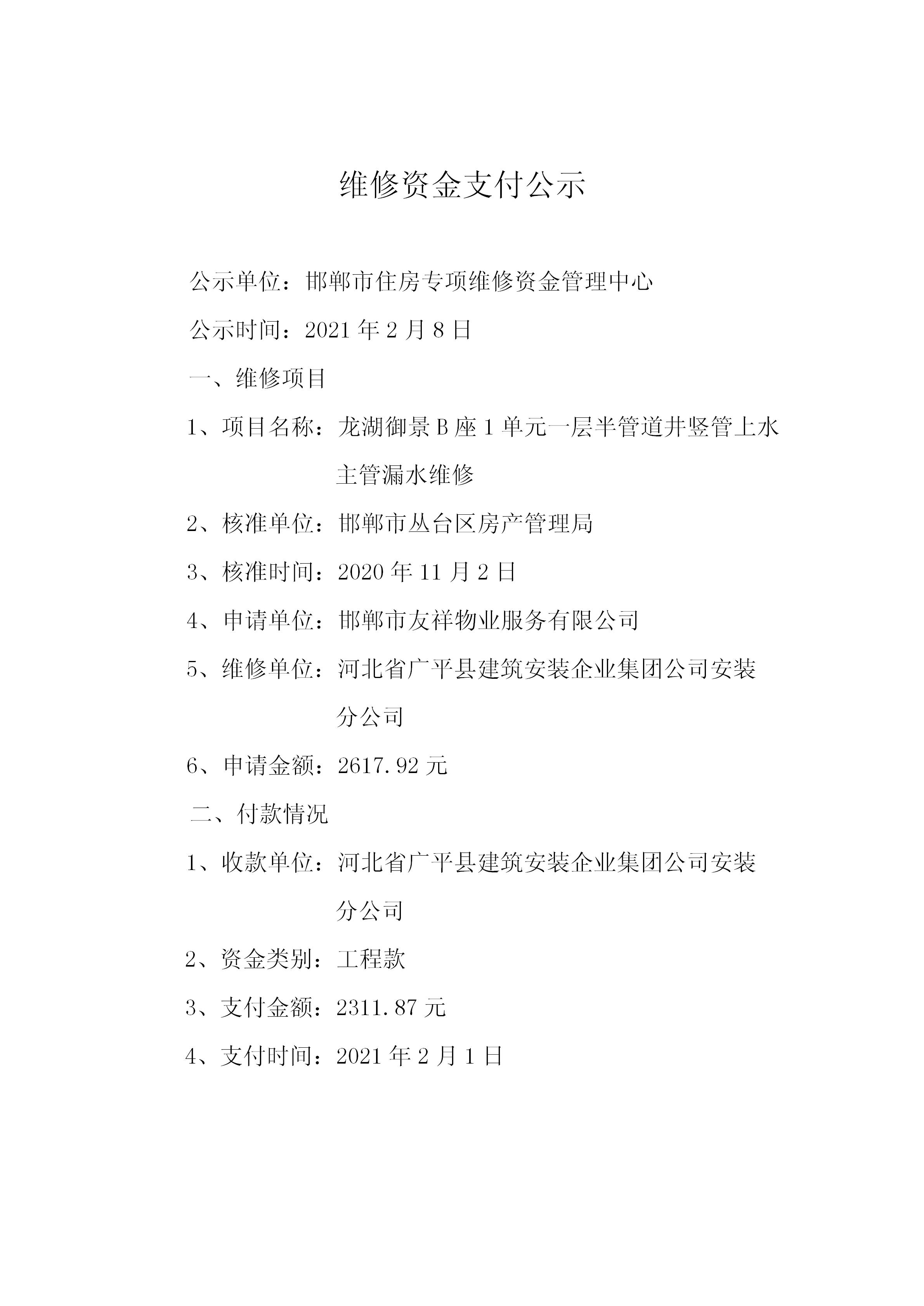 龙湖御景B座1单元一层半管道井竖管上水主管漏水维修20210204_01.jpg